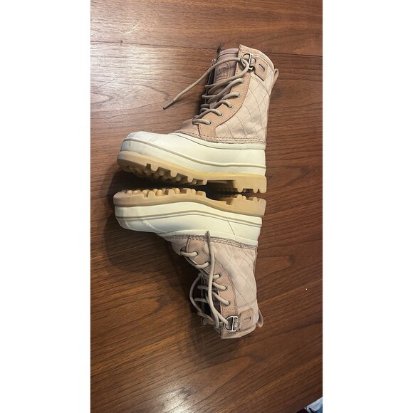 Sorel Women's Boot Hiking Caribou Royal Waterproof  Snow Winter Caribou Beige 7 - Picture 11 of 15